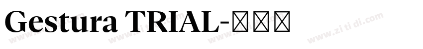 Gestura TRIAL字体转换 Gestura TRIAL字体转换